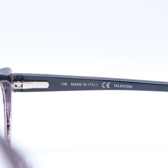 Valentino Black PurpleLace Cat Eye Full Rim Eyeglasses V2654 Excellent Condition - Picture 11 of 16